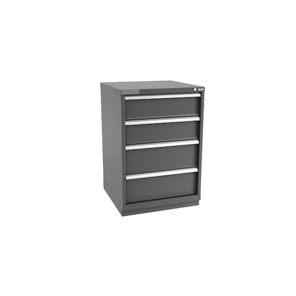 Champion Tool Storage Modular Drawer Cabinet, 4 Drawer, Dark Gray, Steel, 28 in W x 28-1/2 in D x 41-3/4 in H S18000401ILCFTB-DG - main